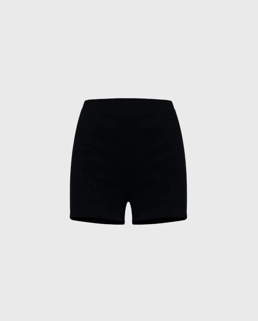 Anne Fontaine Black Sana Short - Elegant Women's Fashion Shorts