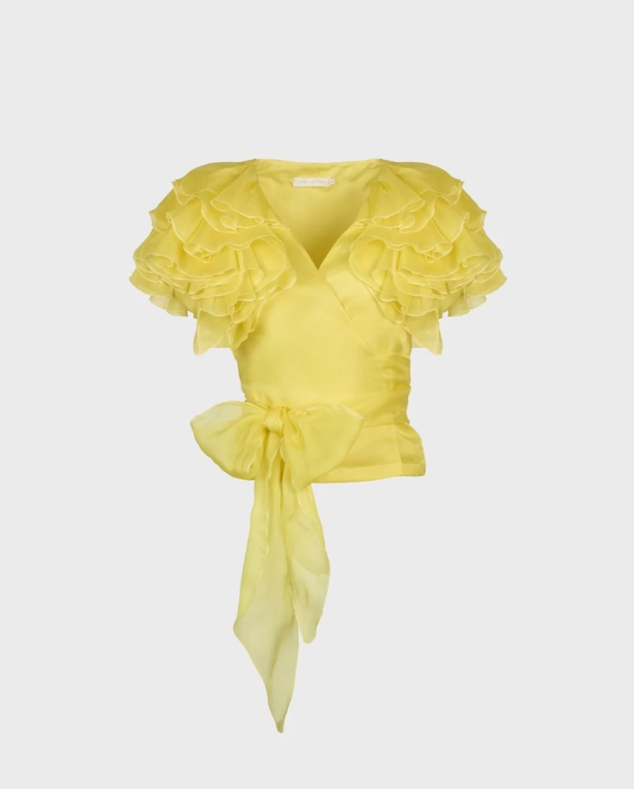 Anne Fontaine Luz Blouse in Jonquille - Elegant Women's Top
