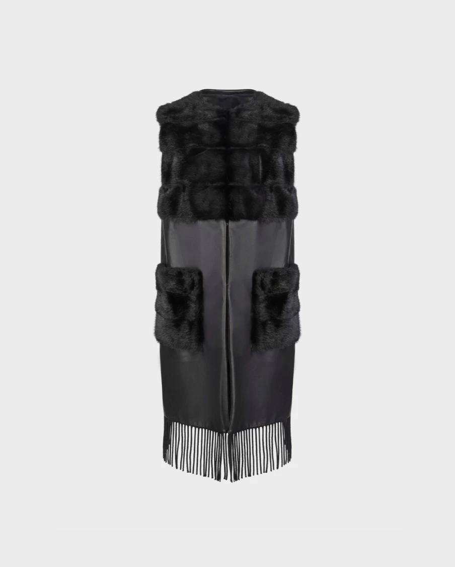 Anne Fontaine Black Academic Vest for Women - Elegant & Professional Style