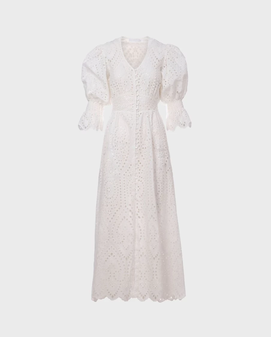Anne Fontaine White Caracas Dress - Elegant Women's Fashion