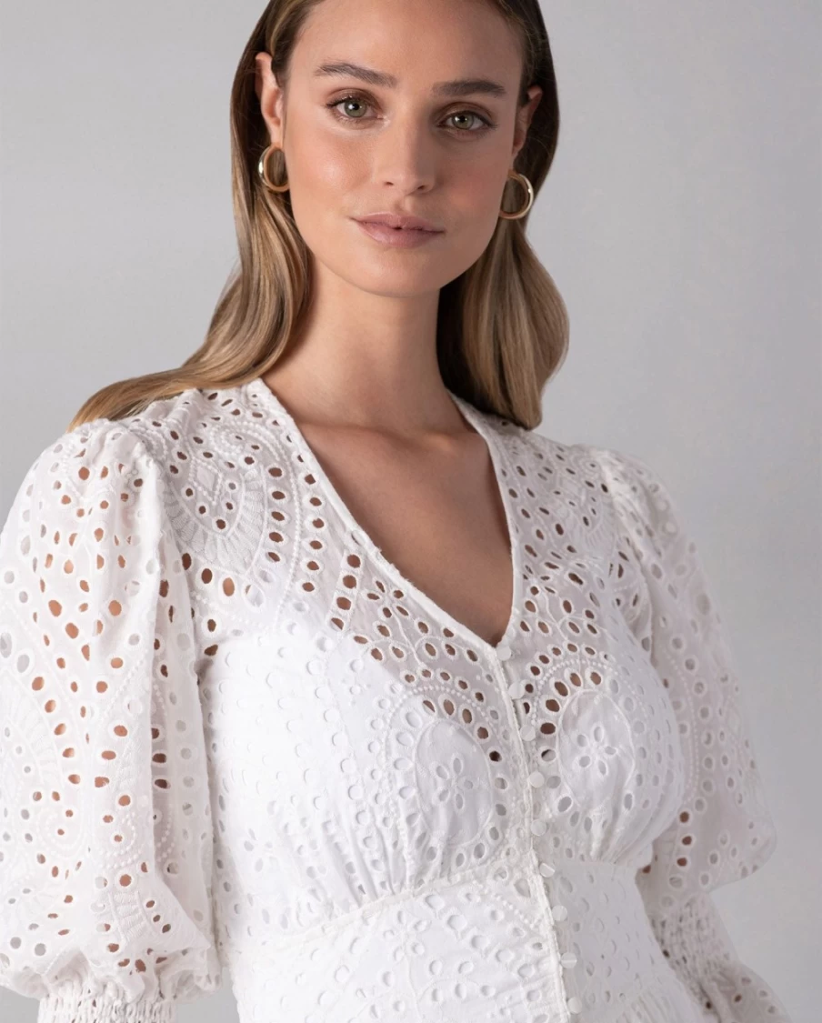Anne Fontaine White Caracas Dress - Elegant Women's Fashion