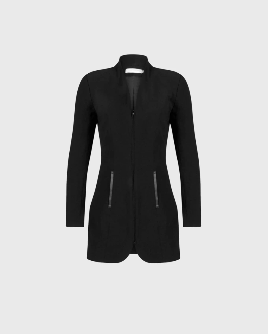 Anne Fontaine Vazar Black Jacket for Women - Stylish Outerwear Coat