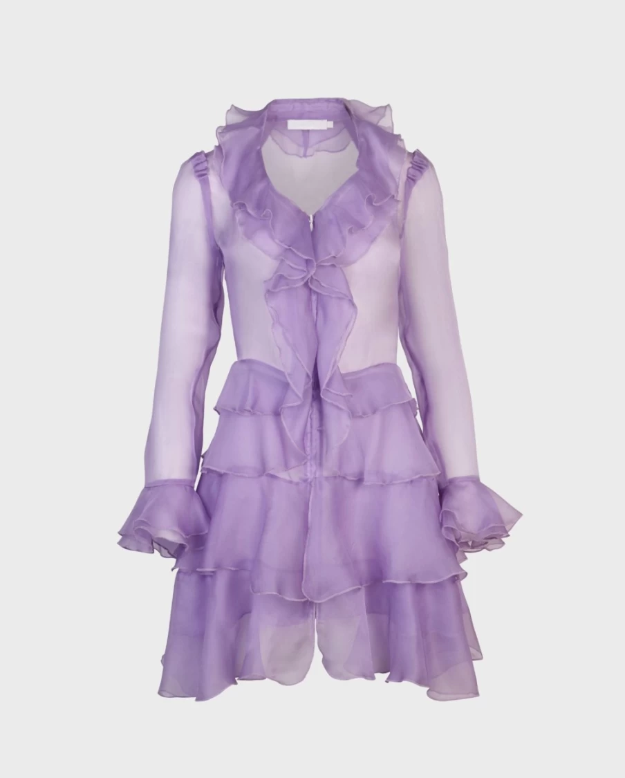 Anne Fontaine Lavande Shirt Dress in Parme - Elegant Women's Casual Wear