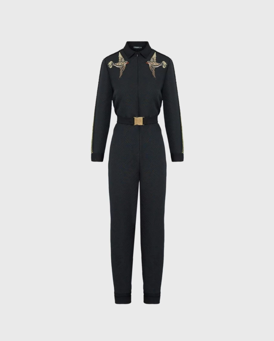 Anne Fontaine Black Batista Jumpsuit - Elegant Women's One-Piece Outfit