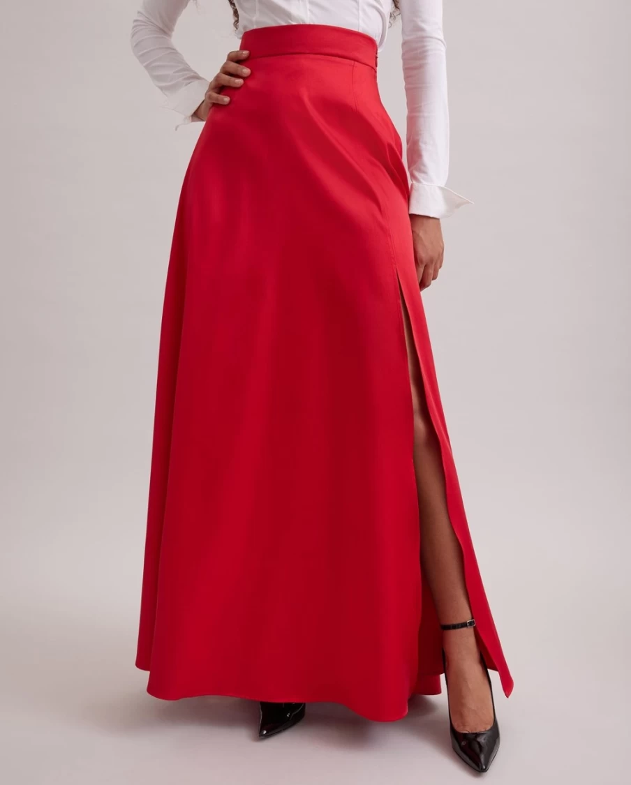 Anne Fontaine Red Joyce Skirt - Elegant Women's Fashion Skirt